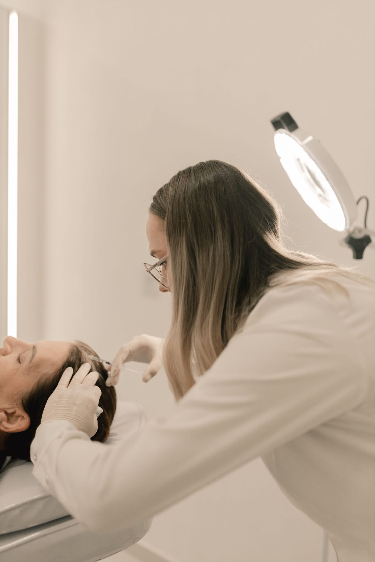 skincare clinic treatment setting