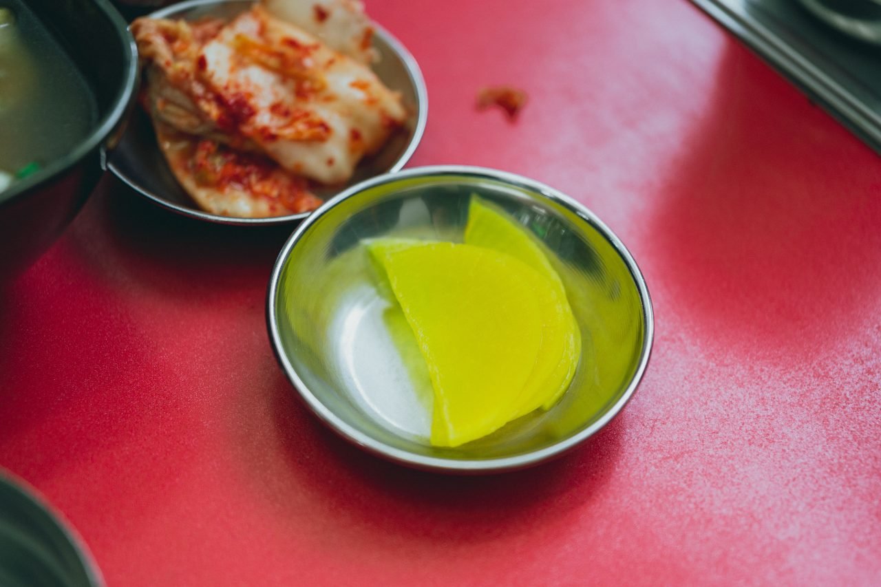 kimchi served as a side dish with a Korean meal