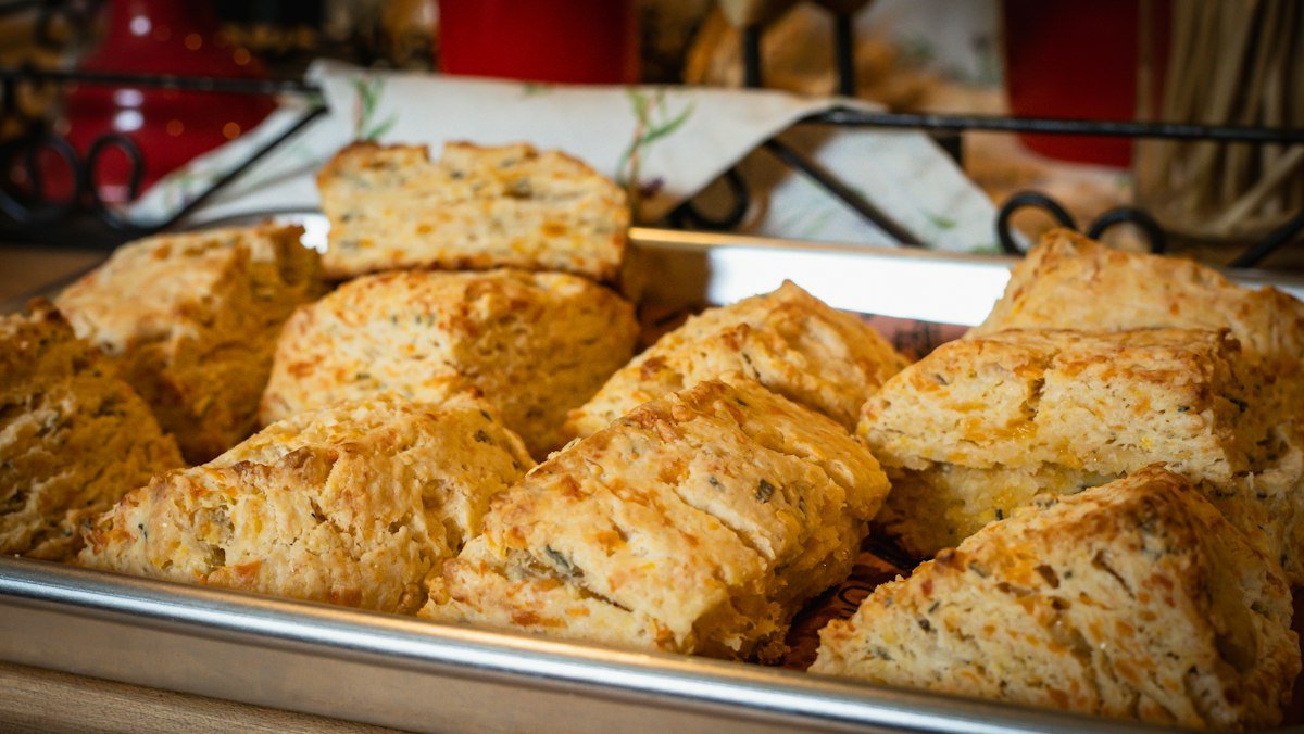 fast food breakfast biscuit sandwich close up