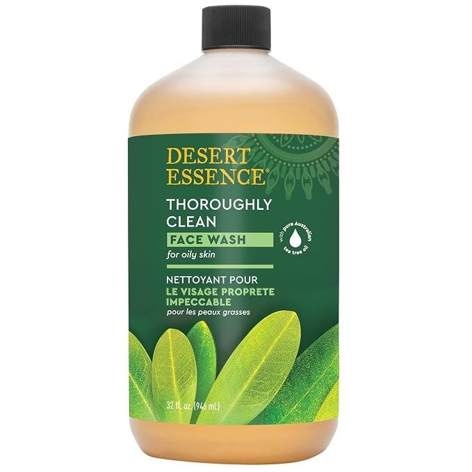 Desert Essence Thoroughly Clean Face Wash bottle product photo